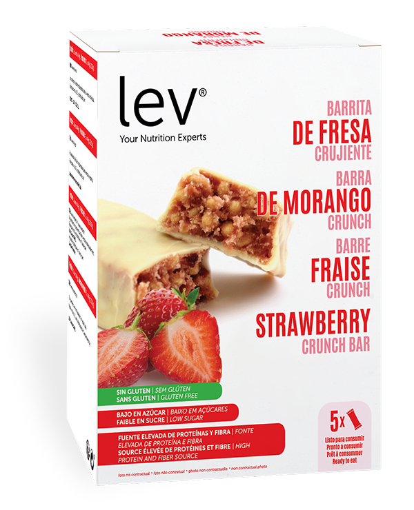 barra de morango crunch