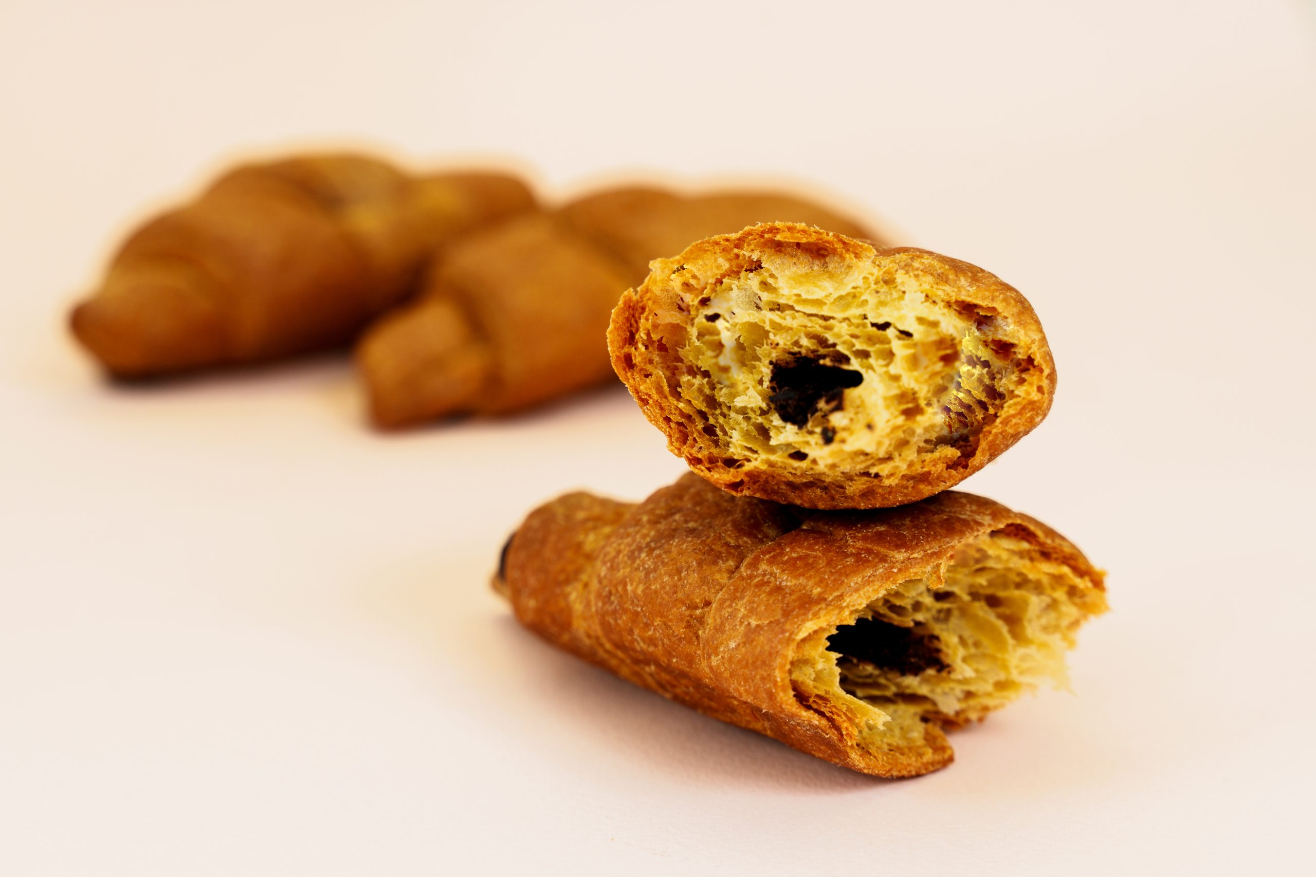 Croissant de chocolate - versão saudável sem açúcares, apta para dieta