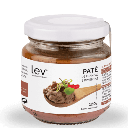 patê de frango e pimentas da lev saudável