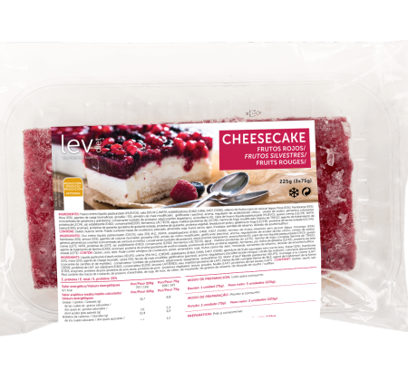 Cheesecake de frutos silvestres - sobremesa saudável pronta a consumir