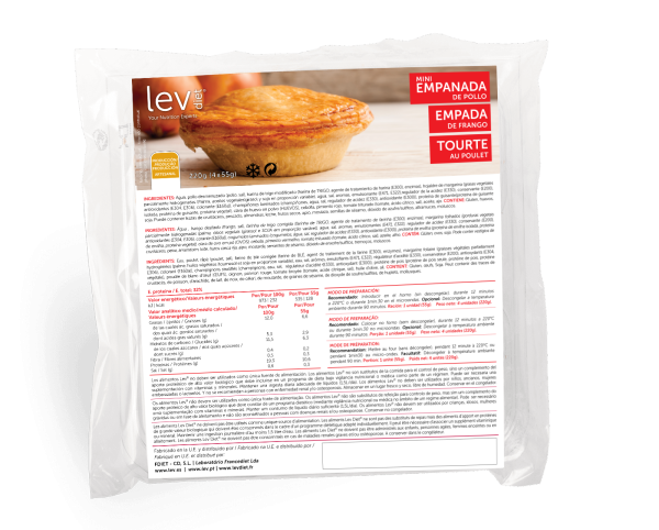 Empada de frango saudável pronta a consumir