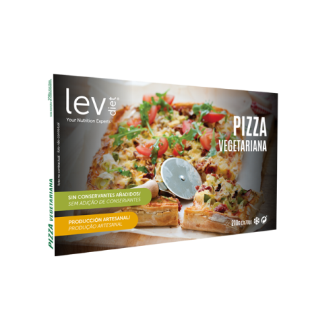 Pizza vegetariana saudável