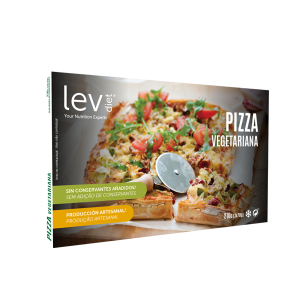 Pizza vegetariana saudável