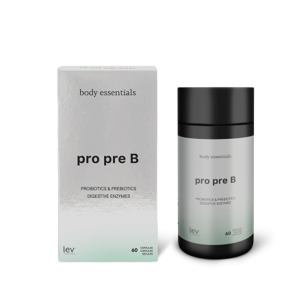 Body Essentials Pro Pre B, prebióticos e probióticos essenciais para o seu intestino