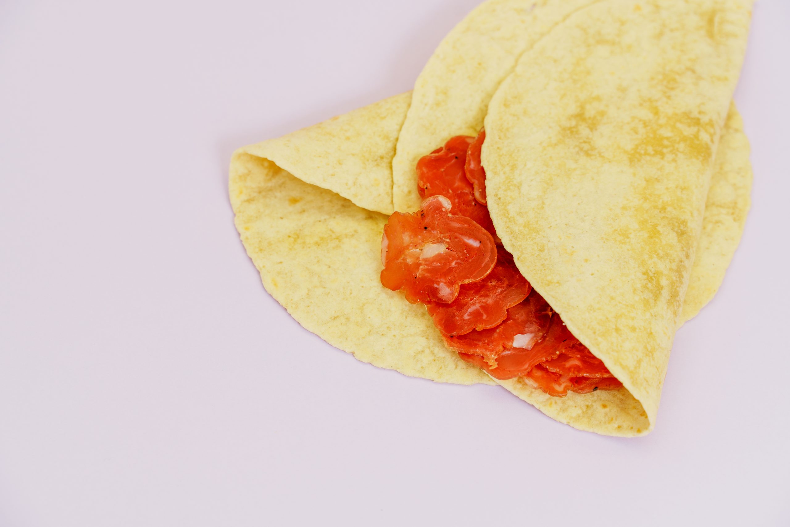 wrap de trigo + presunto - versão saudável