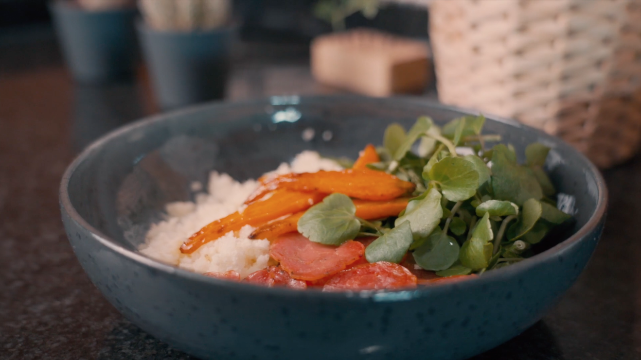 Receita lev de Salada de Inverno com Tentações de Presunto