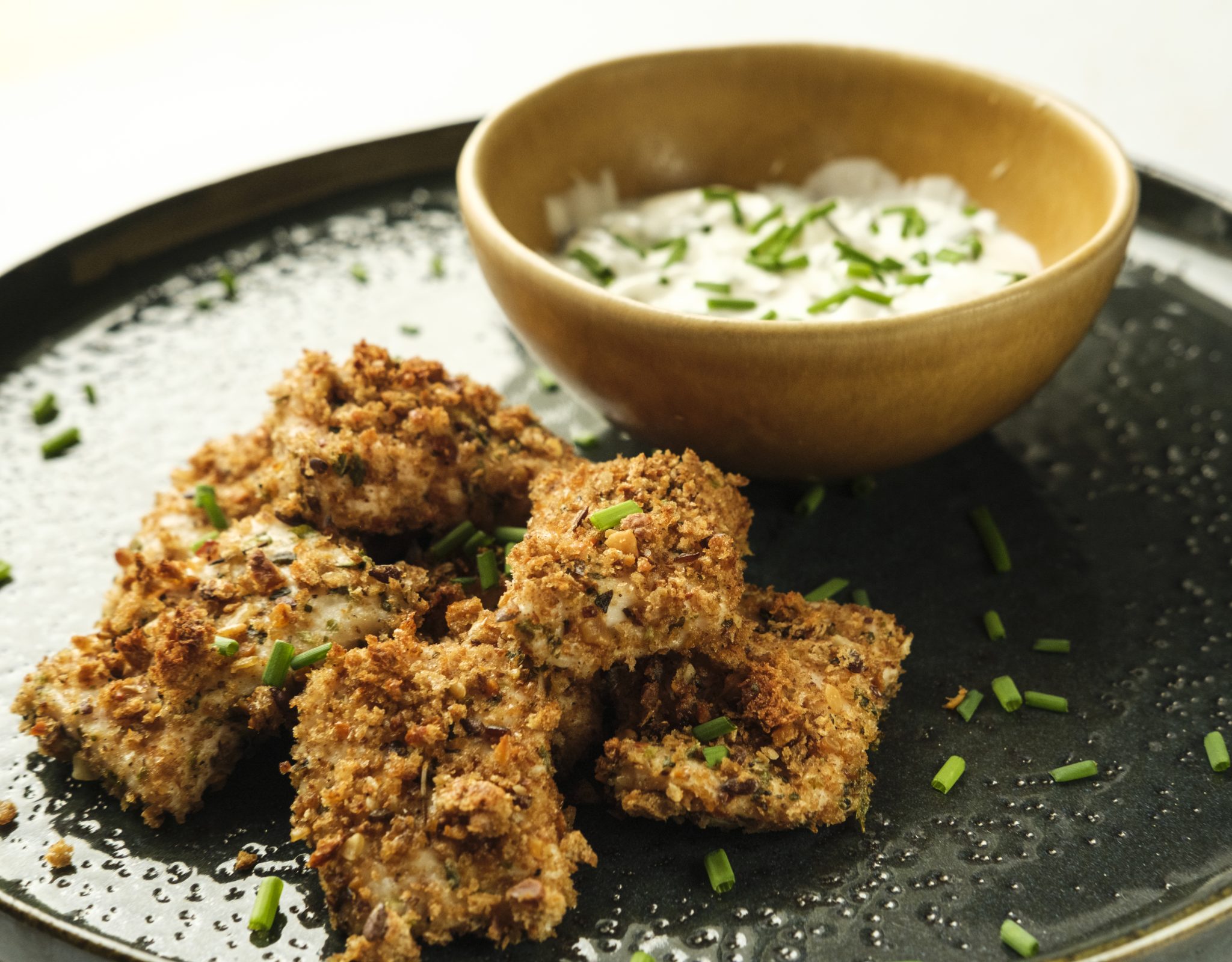 Receita lev de nuggets de frango com maionese, uma versão saudável e apta para dieta