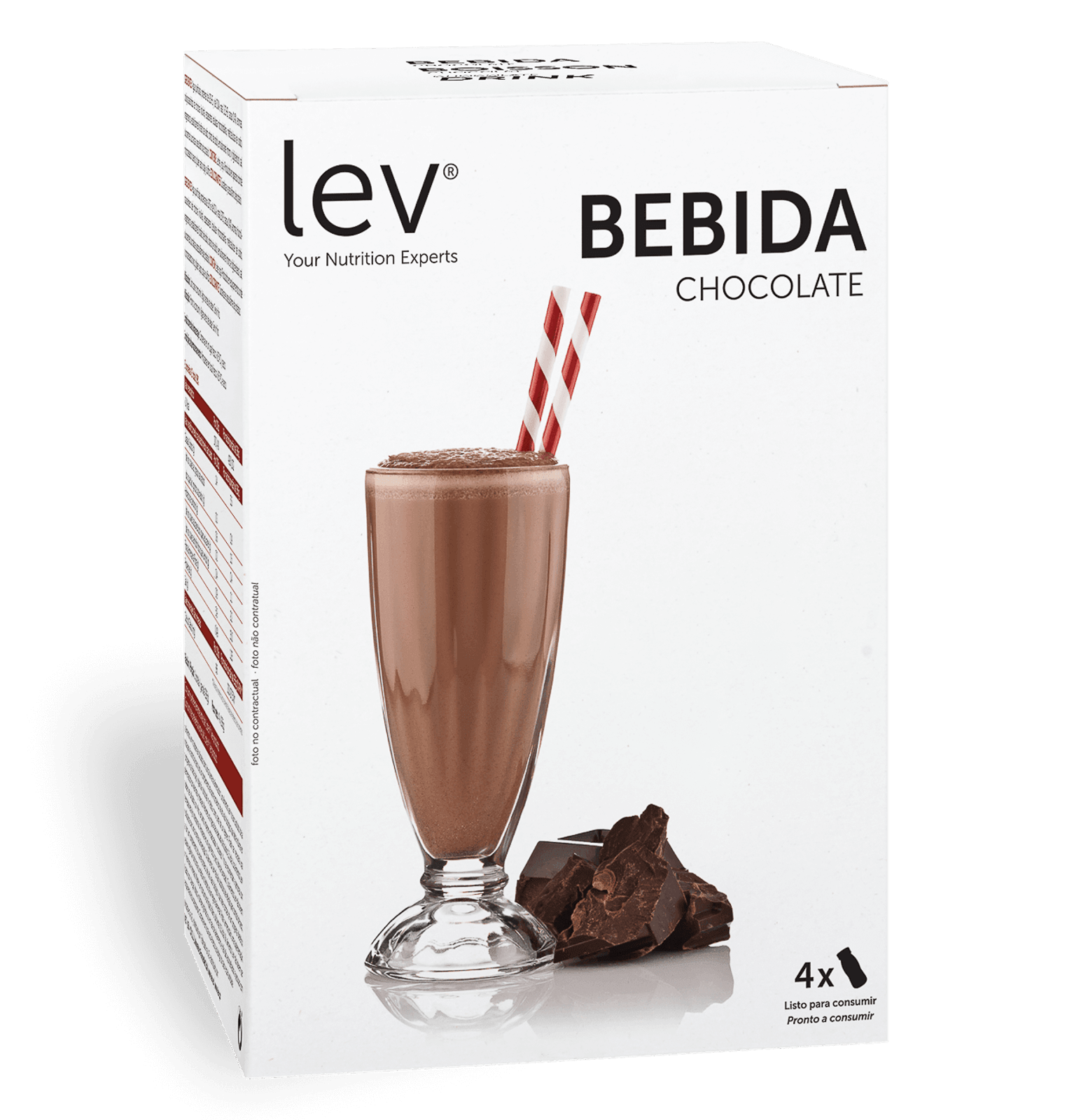 bebida sabor a chocolate lev