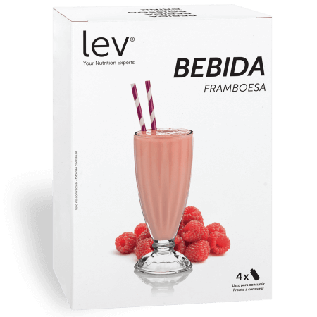 bebida sabor a framboesa lev