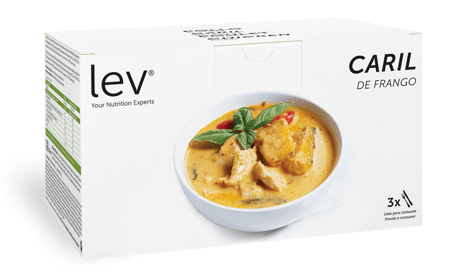 Caril de frango lev, pronto a consumir