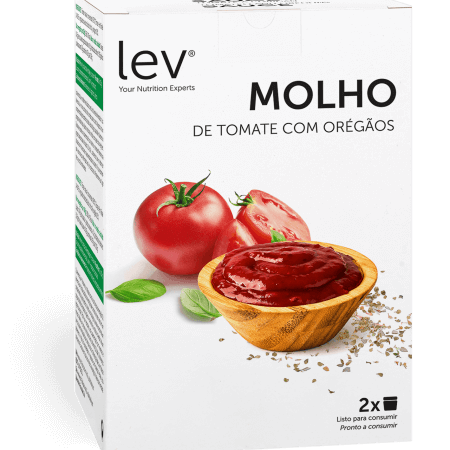 Molho de tomate com orégãos lev, saudável, pronto a consumir