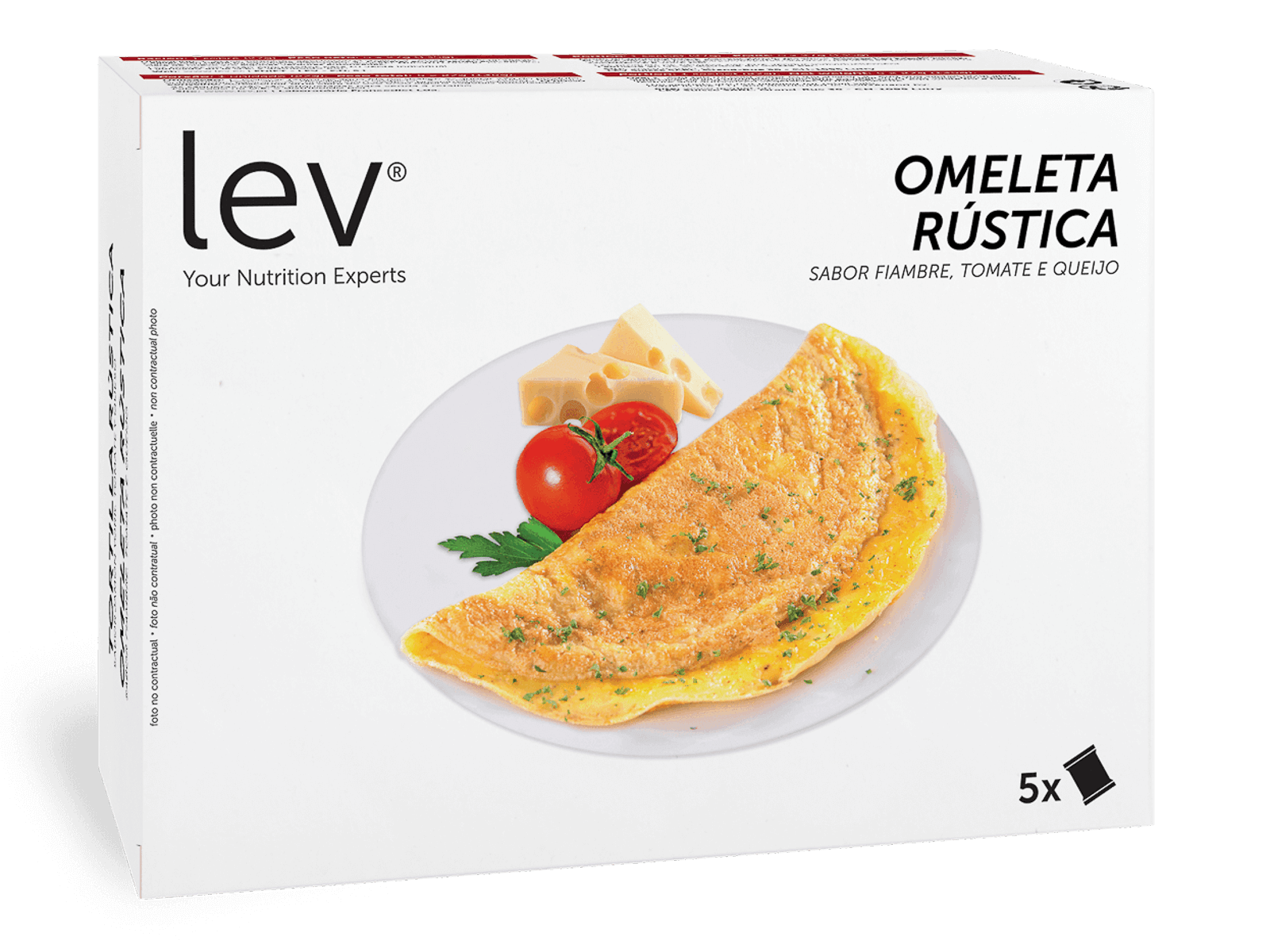Omeleta rustica lev saudavel