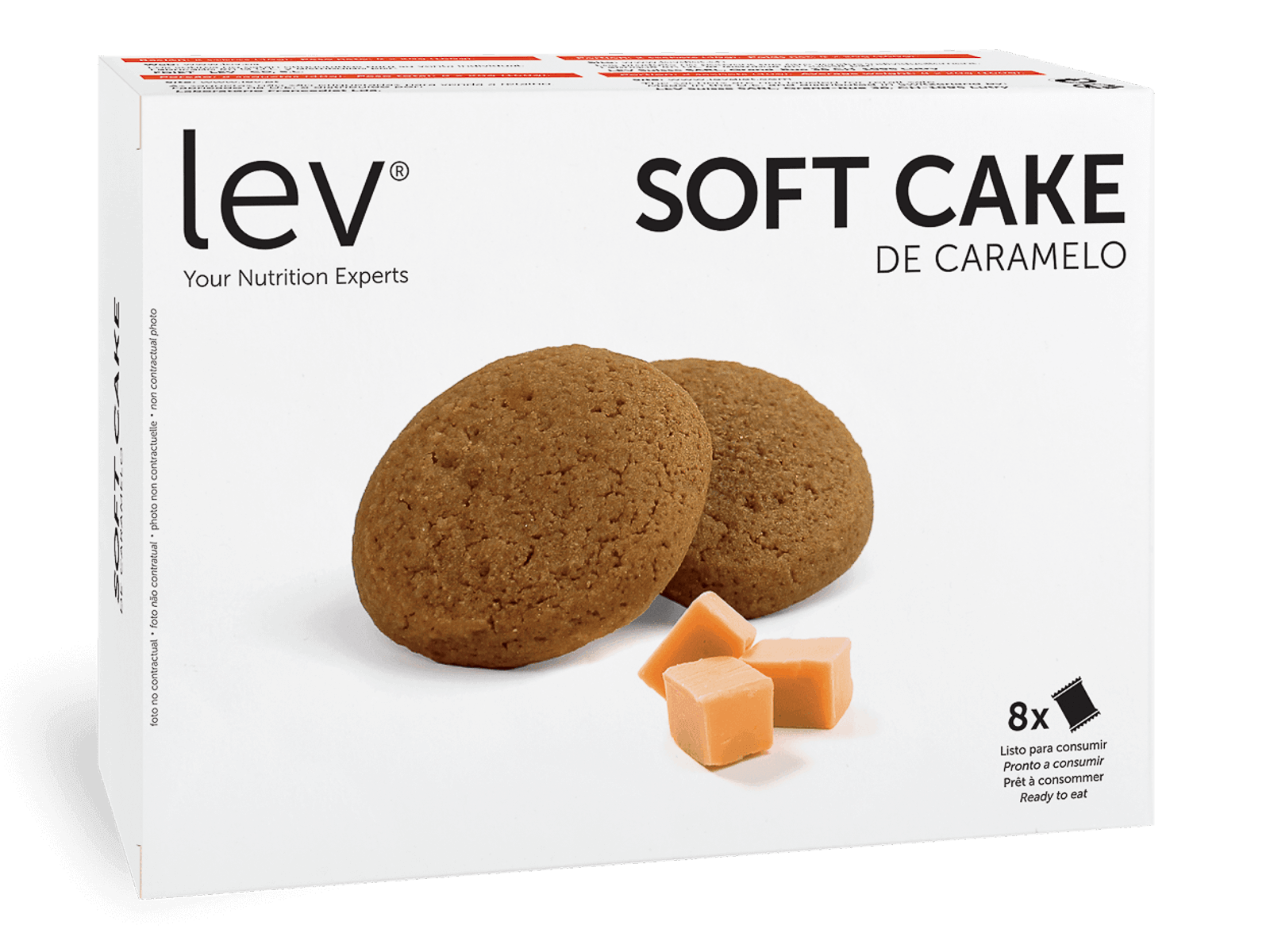soft cake de caramelo lev