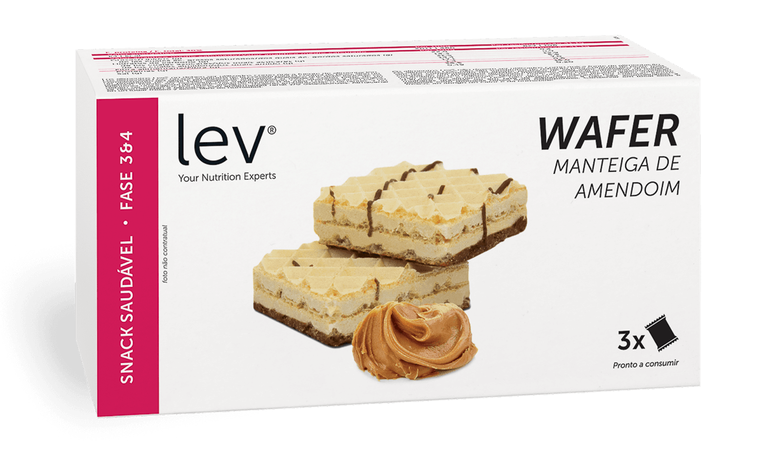 wafer de manteiga de amendoim lev