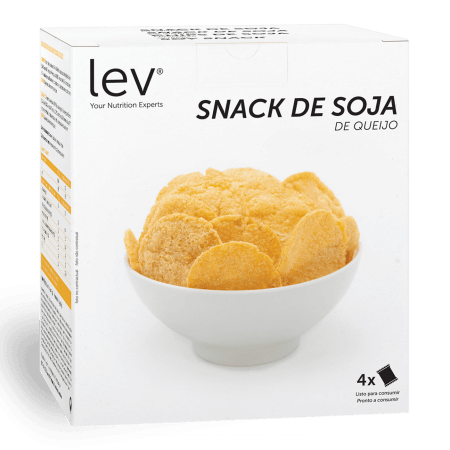 snack de soja de queijo lev