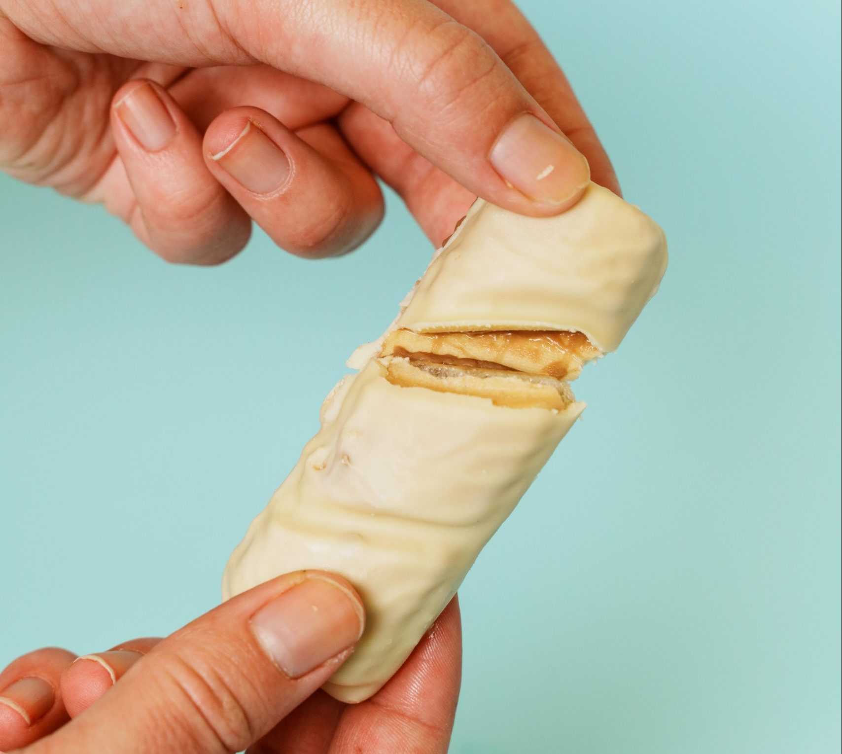 Barra Crocante de chocolate branco - sem açúcares