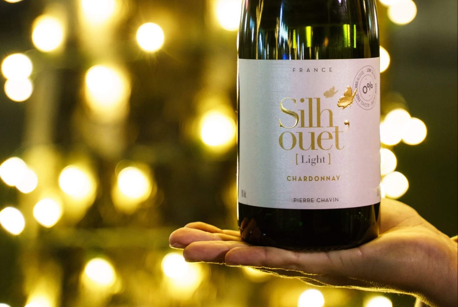 garrafa de espumante sem álcool light e saudável