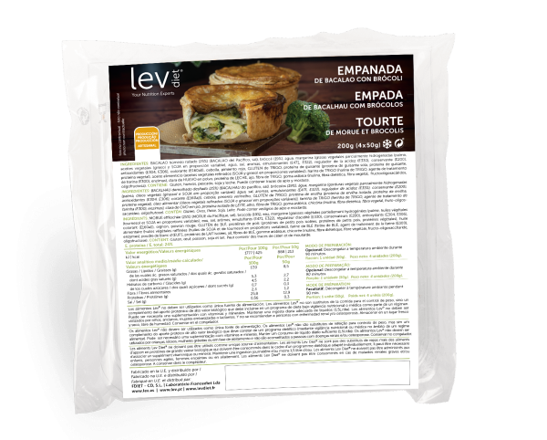 Empada de bacalhau com brócolos