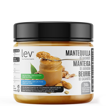 manteiga de amendoim: creme para barrar enriquecido com proteína e apto para dieta.