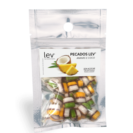 pecados lev: ananas e coco - rebuçados saudáveis