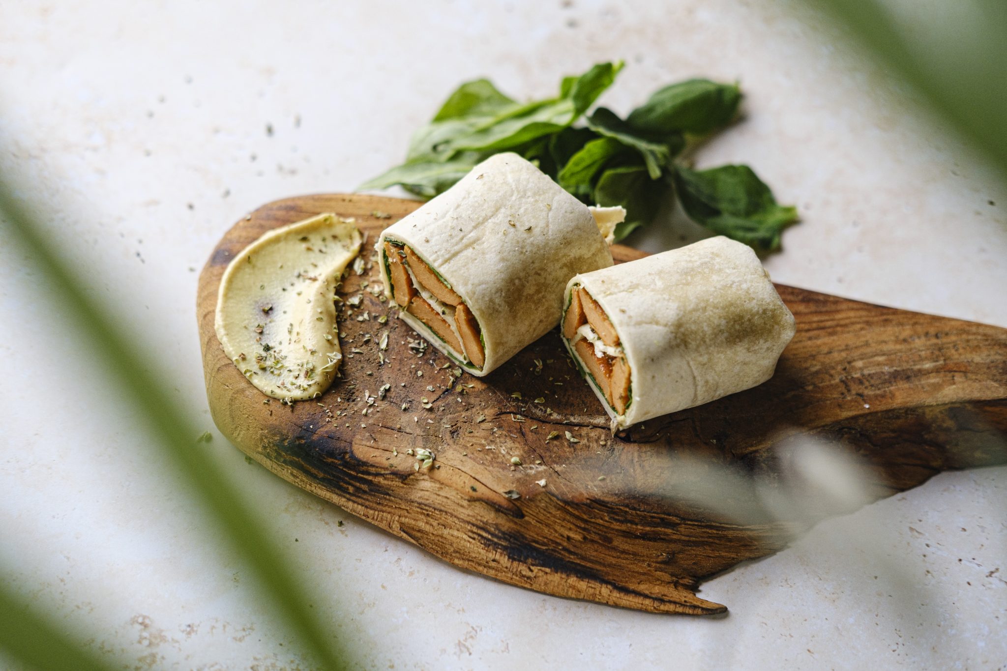 Wraps de salsicha - cachorro quente saudável