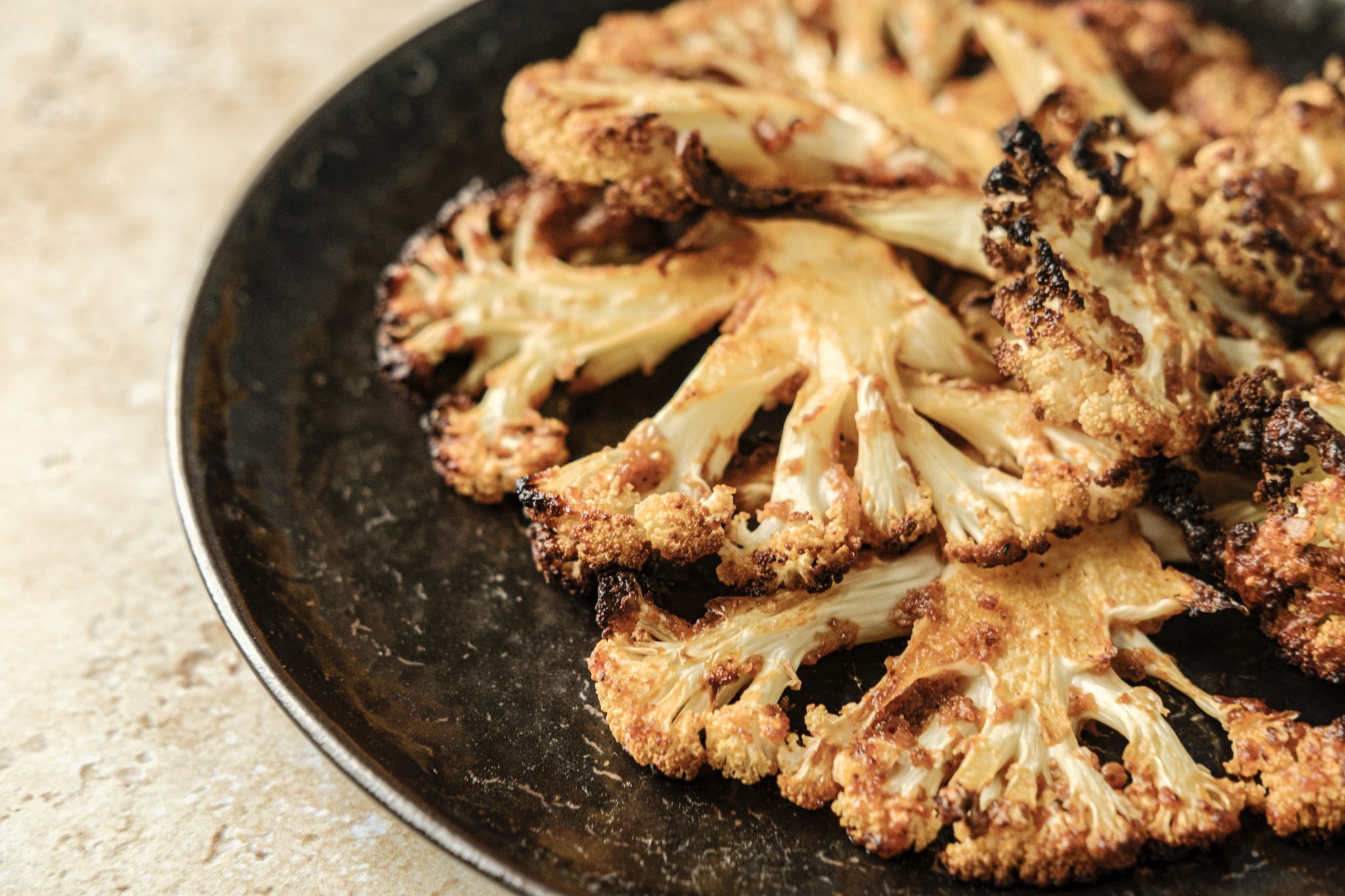 couve-flor gratinada no forno com especiarias, receita saudável