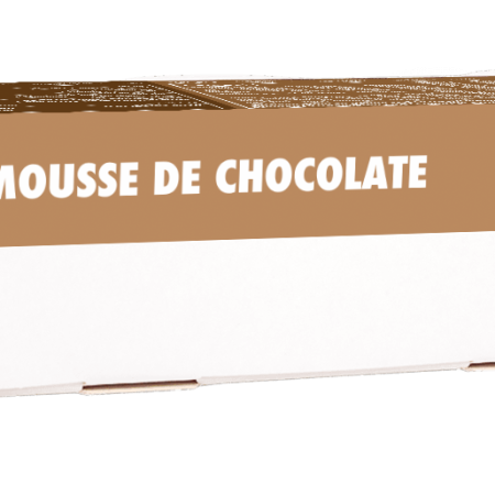 mousse gelado de chocolate, sobremesa saudável, sem açúcares adicionados, pronta a consumir