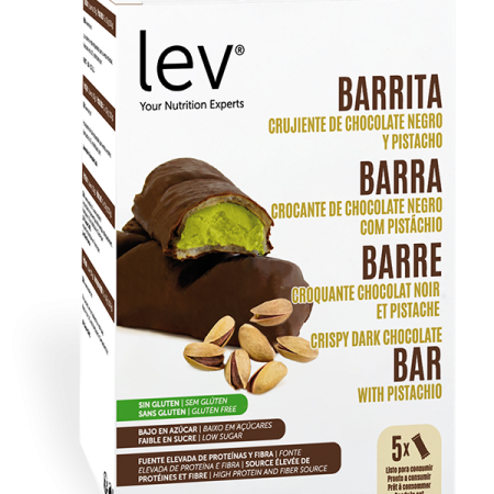 barra crocante chocolate negro com pistáchio