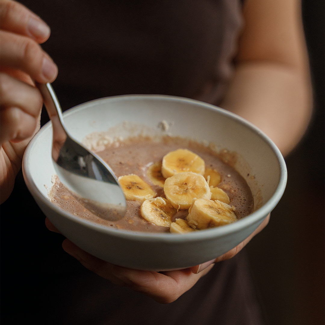 papas de aveia banana e chocolate