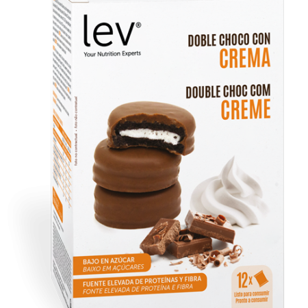 bolachas double choc com creme saudáveis