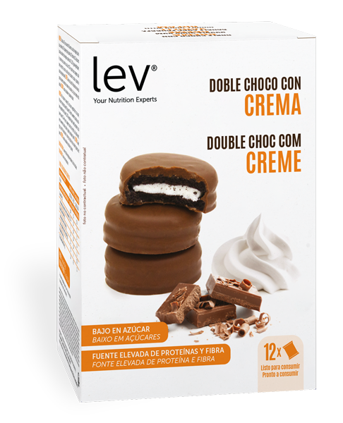 bolachas double choc com creme saudáveis