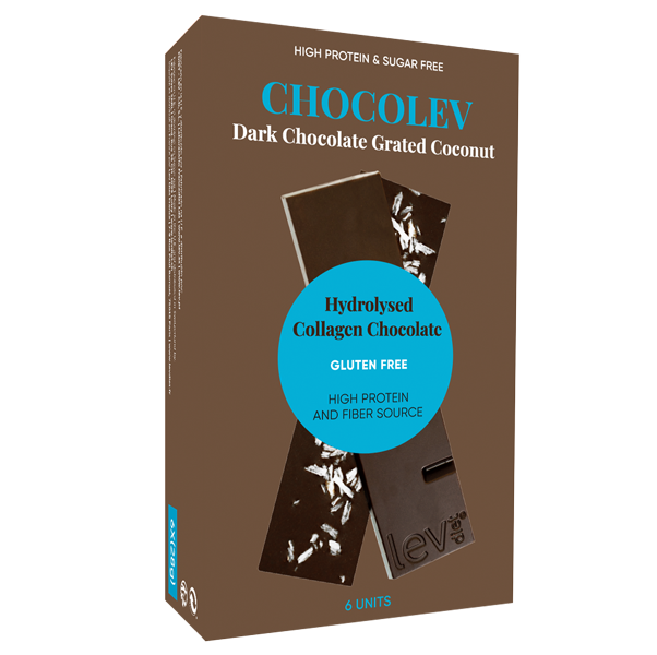 chocolev chocolate preto com coco ralado