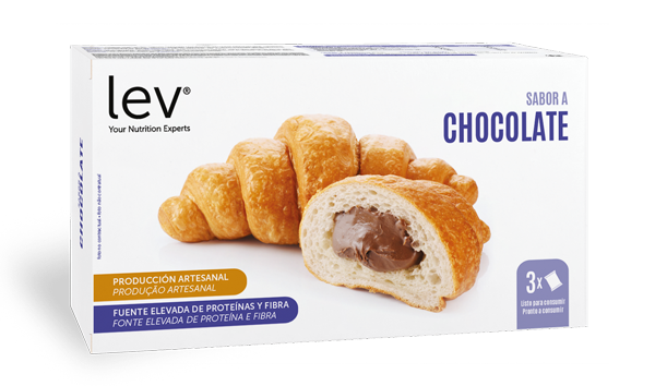 Croissant com chocolate saudável