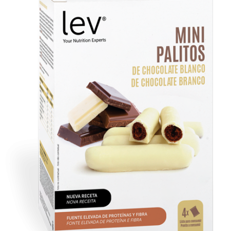 mini palitos de chocolate branco, um snack saudável apto para emagrecer