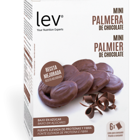 Mini palmier de chocolate: uma opção saudável, apta para dieta