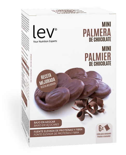 Mini palmier de chocolate: uma opção saudável, apta para dieta