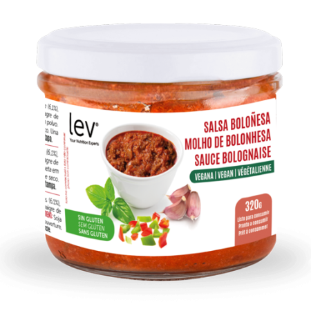 molho bolonhesa vegan lev pronto a consumir, uma versão saudável