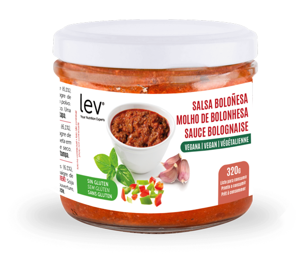 molho bolonhesa vegan lev pronto a consumir, uma versão saudável