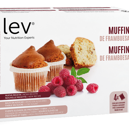 muffin de framboesa da lev