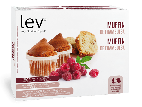 muffin de framboesa da lev