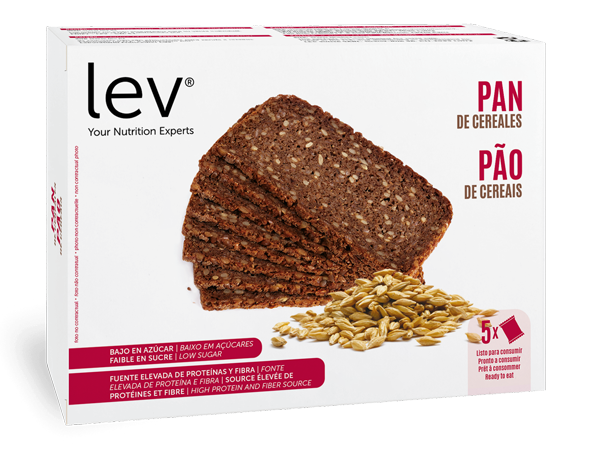 pão de cereais saudável lev