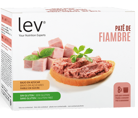 patê de fiambre lev, sem gluten, sem gorduras adicionadas, opção saudável para dieta