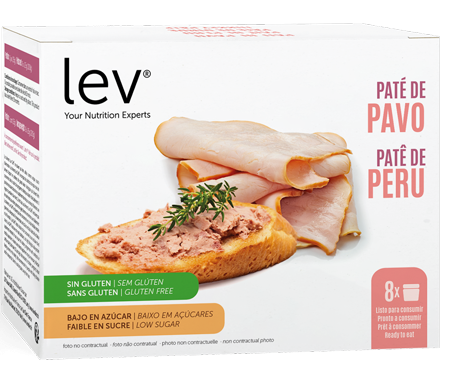 patê de peru lev, sem gluten, sem gorduras adicionadas, opção saudável para dieta