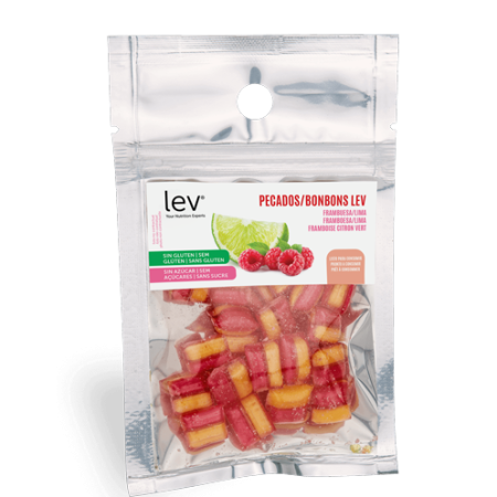 pecados lev: framboesa e lima- rebuçados saudáveis