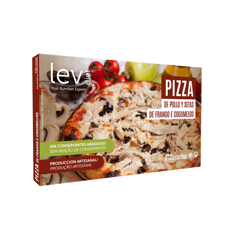 Pizza frango saudável