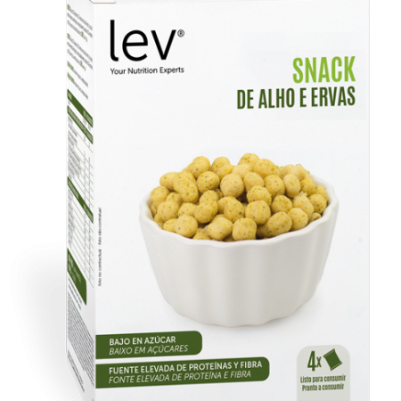 Snack saudável alho e ervas Lev