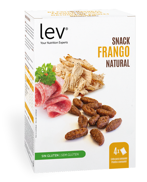 Snack de frango natural lev - opção saudável apta para dieta