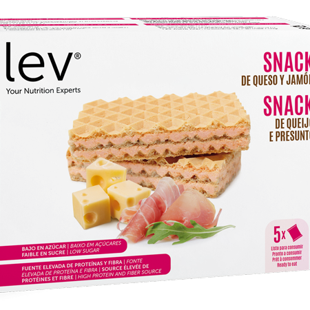 snack de queijo e presunto saudável da lev