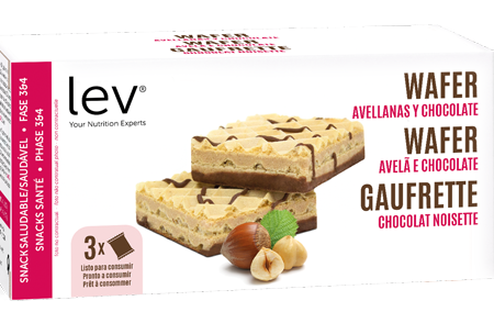 wafer de avela e chocolate lev saudável
