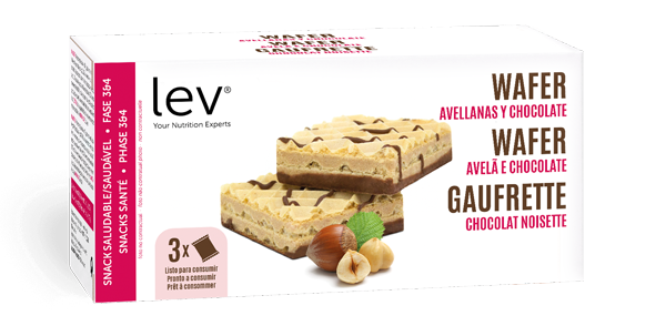 wafer de avela e chocolate lev saudável